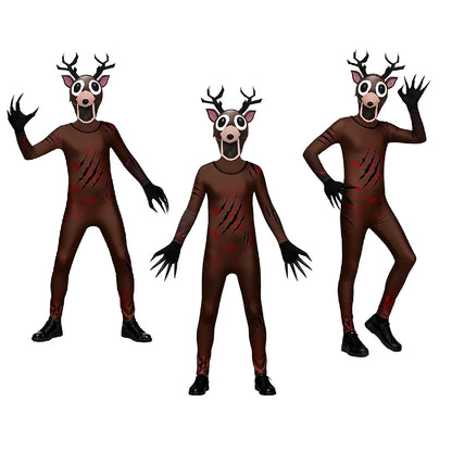 Deer and Owl Cosplay Costume for Kids and Adults, 99 Nights in the Forest Character Outfit for Halloween Parties and Themed Dress-Up