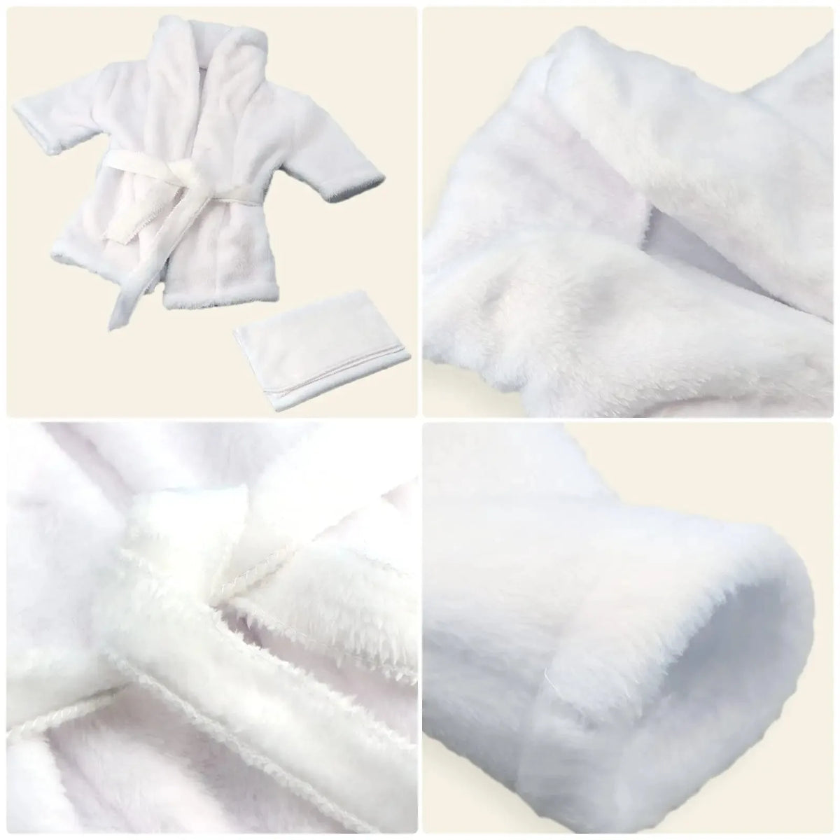 Baby Spa Photo Prop Set, 5-Piece Newborn Bathrobe Outfit with Towel, Slippers and Cucumber Props for Boys and Girls 0-6 Months