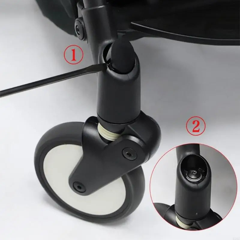 YOYO and YOYA Stroller Replacement Wheels, Rubber Front and Rear Wheel Options for Model-Matched Babyzen Pushchair Repair and Everyday Maintenance