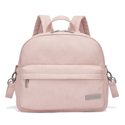 Waterproof Diaper Backpack by SOBOBA | Large Capacity Solid-Color Nappy Changing Bag with Two Straps for Moms and Baby Care Outings