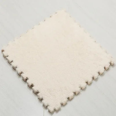 Interlocking Carpet Floor Tiles, Plush 30 cm EVA Foam Puzzle Squares with 1 cm Cushioning for Nursery Corners and Kids Indoor Playrooms