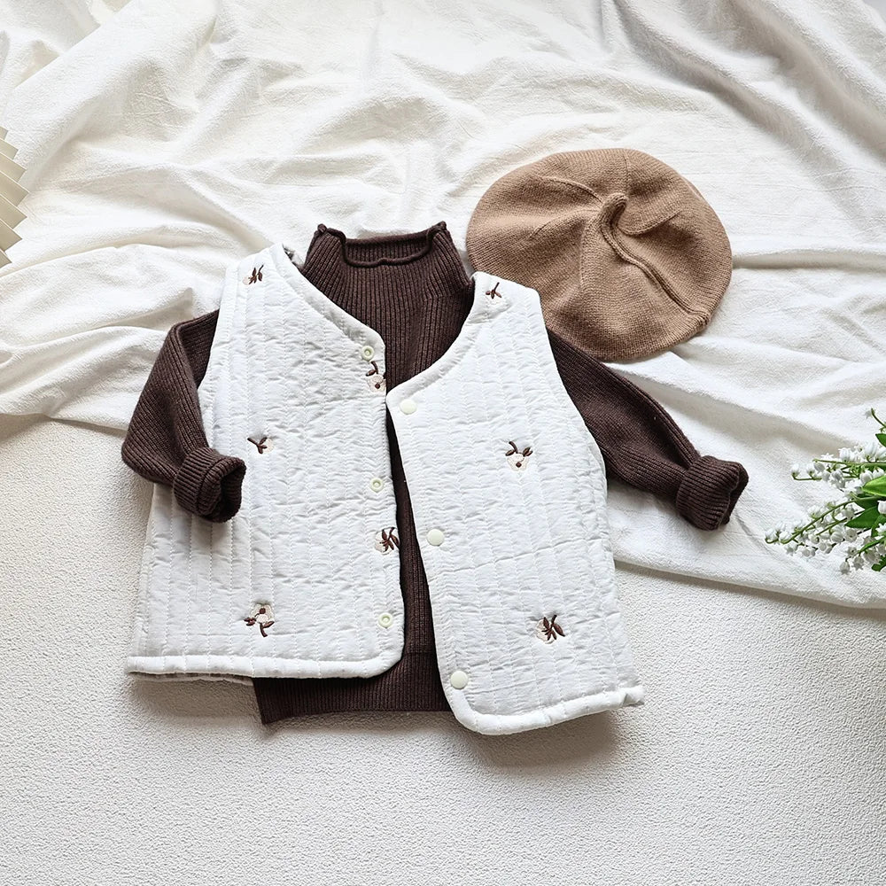Kids Ribbed Turtleneck Sweater for Boys and Girls, Long Sleeve Knit Pullover in Beige, Brown or Black for Spring and Fall Layering, Sizes 12M-6T