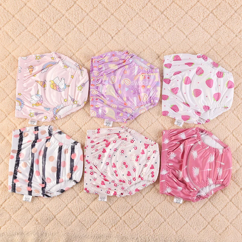 Washable Potty Training Pants Multipack, 4 or 8 Reusable Toddler Underwear Briefs with Printed Designs for Daytime Toilet Learning, Sizes S-XL