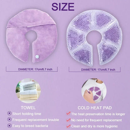Hot and Cold Breast Therapy Gel Pads for Breastfeeding Moms | Reusable Nursing Comfort Pads for Postpartum Care and Daily Feeding Routines
