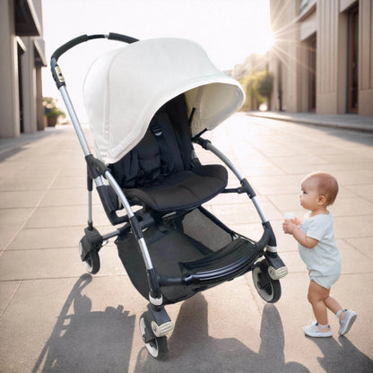 Stroller Sunshade Canopy and Seat Cushion Options for Bugaboo Bee Models, Replacement Fabric Accessories with Multiple Color Choices, Verify Exact Fit