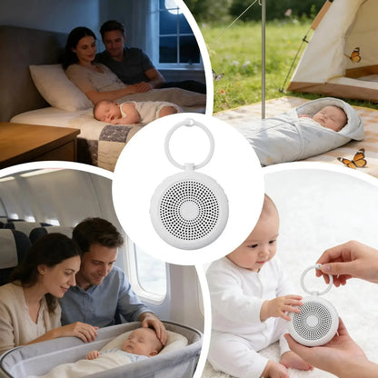 29-Sound Baby White Noise Machine with 3/6/9-Hour Timer, Compact Portable Sleep Soother for Nursery, Bedroom and Travel Relaxation