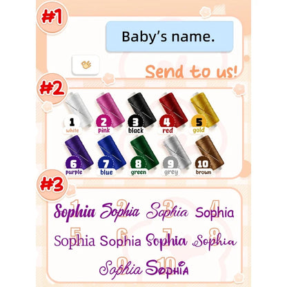 Embroidered Name Baby Blanket and Animal Comforter Options, Personalized Minky Bubble-Texture Keepsake with Single-Item and Two-Piece Gift Choices