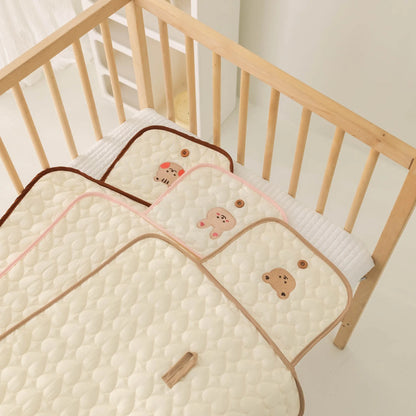 Diaper Changing Pad with Storage Pocket, PANGDUBE Foldable Waterproof Baby Changing Mat for Travel and Everyday Diaper Care in Animal Designs
