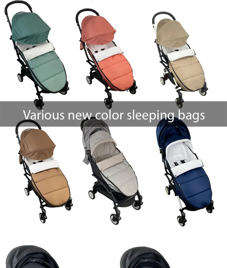 Convertible Stroller Footmuff 87 x 40 cm with Fleece Lining and Detachable Front Cover, Two-Way Zipper Pram Seat Liner in Seven Colors