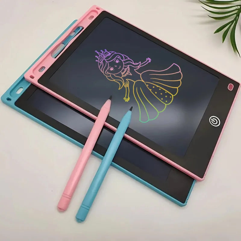 12-Inch LCD Handwriting Pad for Kids, Color Drawing Tablet and Portable Writing Board for Creative Doodles, Letter Practice and Learning Activities