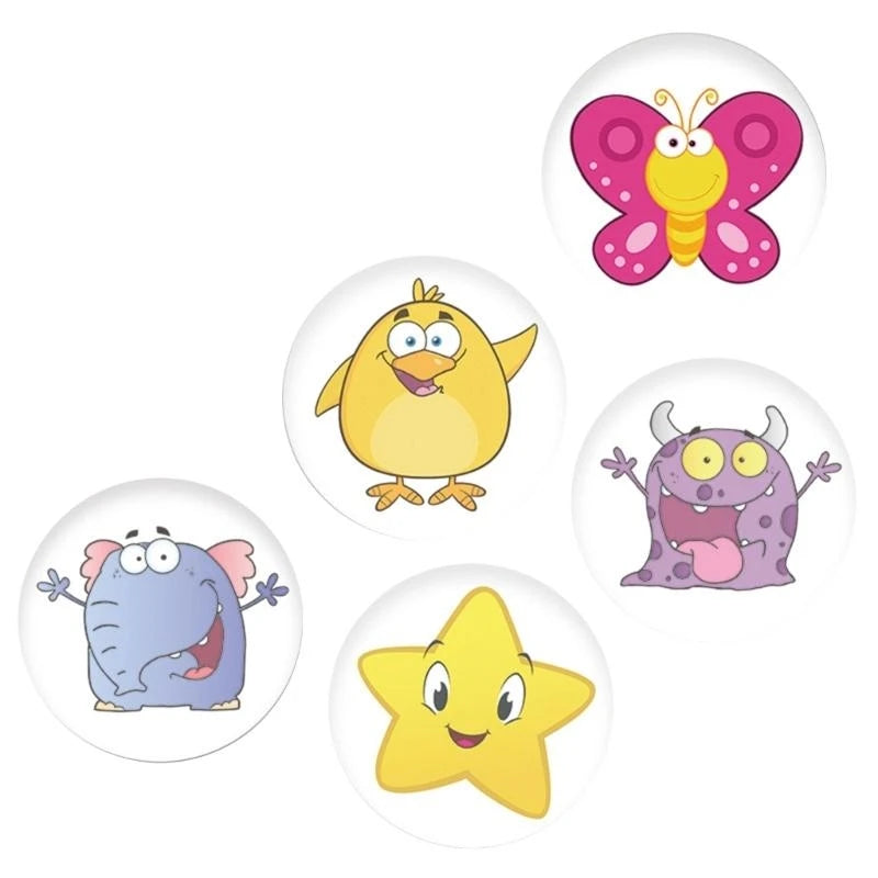 Potty Training Target Stickers with Temperature-Sensitive Color Reveal, Reusable Toilet Decals in Animal, Marine, Insect and Fairy Theme Options
