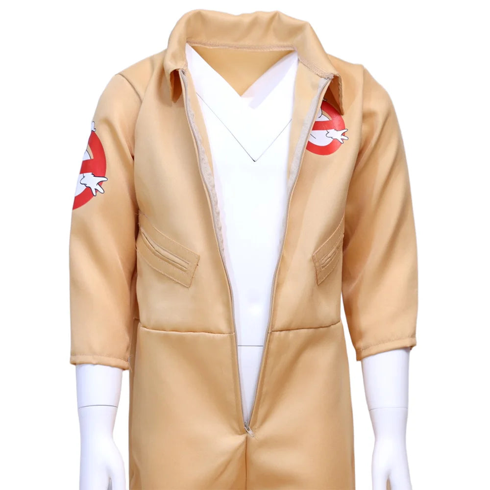 Kids Ghostbusters Inspired Costume with Clothing Style and Backpack Options for Halloween, Carnival, Movie-Themed Parties and Cosplay