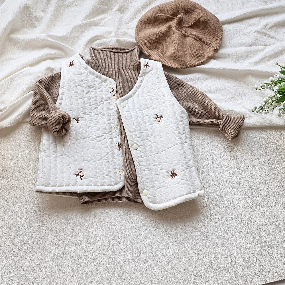 Kids Ribbed Turtleneck Sweater for Boys and Girls, Long Sleeve Knit Pullover in Beige, Brown or Black for Spring and Fall Layering, Sizes 12M-6T