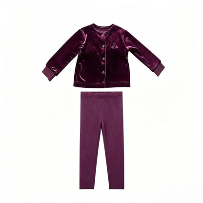 Floral Velour Kids Coordinating Outfits with Girls Dresses, Baby Romper Options, Boys Clothing Sets and Separate Modal Shirt