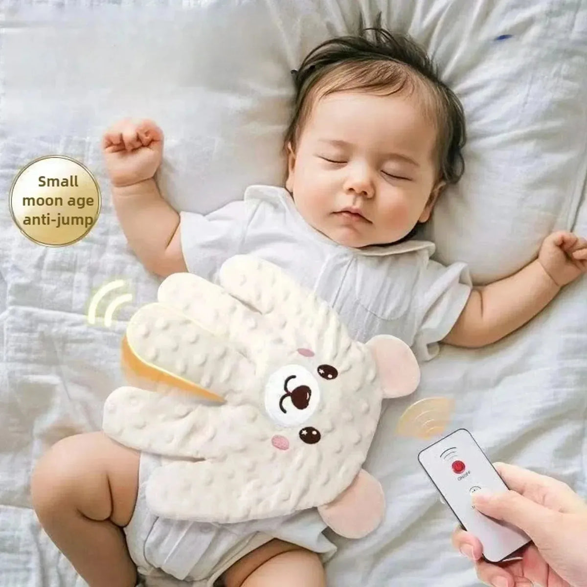 Hand-Shaped Remote Control Plush Toy with Animal Face, Rechargeable Inner Core, Adjustable Settings and Charging Cable for Adult-Operated Use