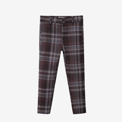 Sibling Matching Brown Plaid Clothing with Dress, Romper, Pants and Knitwear Options, AS AW26 Chestnut Styles for Babies, Kids and Teens