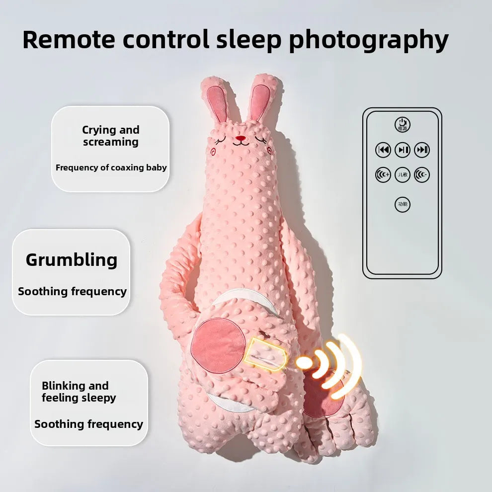Remote Control Patting Plush Doll, Electric Animal-Shaped Companion with Palm Tapping Mechanism in Giraffe, Rabbit, Bear or Goose Designs