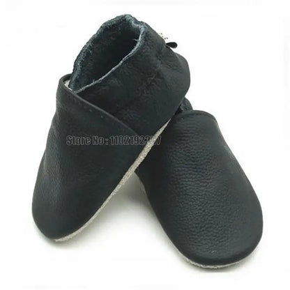 Baby Textured Slip-On Moccasins with Soft Soles and Rounded Toes, Eight Color Options for Infant Boys and Girls, Everyday Outfit Shoes for 0-24 Months