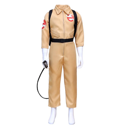 Kids Ghostbusters Inspired Costume with Clothing Style and Backpack Options for Halloween, Carnival, Movie-Themed Parties and Cosplay