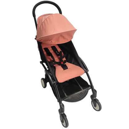Stroller Canopy Fabric and Seat Cushion Set by COLU KID for Babyzen YOYO and YOYO2, Removable Washable Peach Skin Cloth in Five Color Options