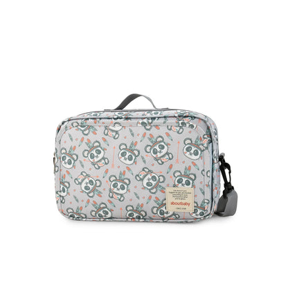 Baby Diaper Bag Wet Dry Storage Pouch with Printed Designs, Reusable Organizer for Diaper Changes, Baby Essentials and Everyday Outings