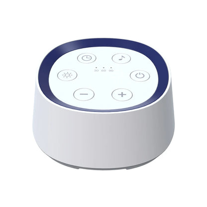 24-Sound White Noise Machine with Warm Breathing Night Light, 30/60/90-Minute Auto-Off Timer and USB Rechargeable Design for Nursery and Travel