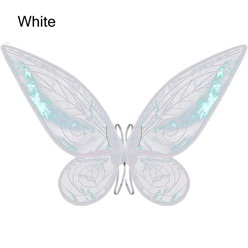 Butterfly Costume Wings with Shimmering Finish and Elastic Shoulder Straps, 60 x 48cm Fairy Dress-Up Accessory for Halloween and Theme Parties