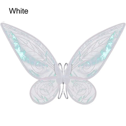 Butterfly Costume Wings with Shimmering Finish and Elastic Shoulder Straps, 60 x 48cm Fairy Dress-Up Accessory for Halloween and Theme Parties