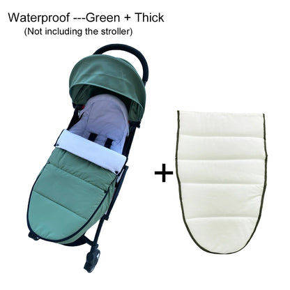 Waterproof Stroller Footmuff with Polar Fleece Lining for YOYO and Bugaboo, Windproof Winter Cover with Storage Bag and Optional Extra Quilt
