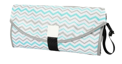 Portable Diaper Changing Mat 64 x 70 cm in Oxford Fabric and Tarpaulin, Waterproof Foldable Baby Change Pad for Diaper Bags and Everyday Outings