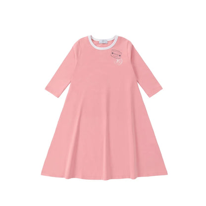 Kids Ringer Matching Outfits in Cotton Jersey with Stamp Graphics, Contrast Trim Dresses, Tees, Shorts and Baby Sets for Summer Photos