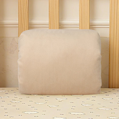 Nursing Arm Pillow for Breastfeeding, Plush Slip-On Feeding Cushion with Pink and Textured White Surfaces for Supervised Baby Feeding