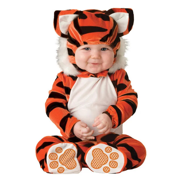 Infant Animal Dress Up Rompers with Hooded Lion, Owl and More Character Styles, Baby and Toddler Costume Outfits for Halloween and Holiday Photos