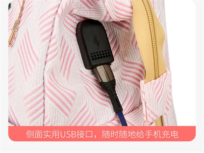 Convertible Diaper Bag Backpack with Fold-Out Changing Area and Stroller Hooks, 30 x 20 x 40 cm Baby Essentials Organizer for Parents