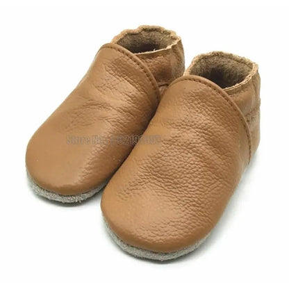 Baby Textured Slip-On Moccasins with Soft Soles and Rounded Toes, Eight Color Options for Infant Boys and Girls, Everyday Outfit Shoes for 0-24 Months
