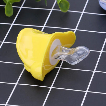 Duckbill Baby Pacifier with Yellow Duck Design and Silicone Nipple, Novelty Baby Soother in Single or 10-Piece Packs for Playful Photo Moments