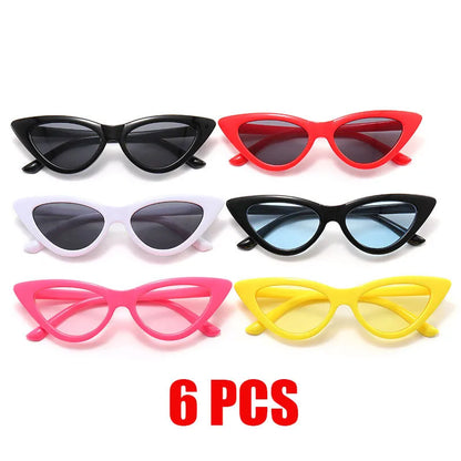 Kids Retro UV400 Sunglasses for Boys and Girls Ages 2-8, Colorful Fashion Shades in Assorted Frame Styles for Summer Outings and Family Photos