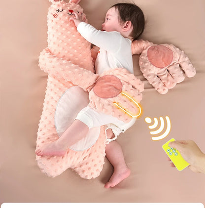 Remote Control Patting Plush Doll, Electric Animal-Shaped Companion with Palm Tapping Mechanism in Giraffe, Rabbit, Bear or Goose Designs