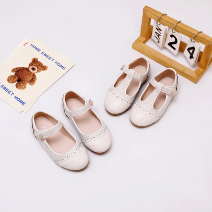 Children Dress Flats in Classic Loafer and T-Strap Styles, Beige Occasion Shoes for Boys and Girls, Weddings, Parties and Family Photos