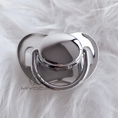 Metallic Baby Pacifier by MIYOCAR, Decorative Bling Dummy in P8 P9 P10 Styles with 0-6, 6-18 and 18-24 Month Size Options for Infants and Toddlers