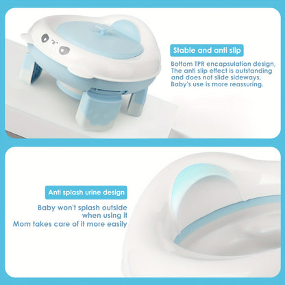 Foldable Travel Potty Chair for Boys and Girls with Storage Bag and 20 Disposable Liners Included, Portable Toddler Potty Seat for Indoor and Outdoor Use, Easy to Clean and Carry