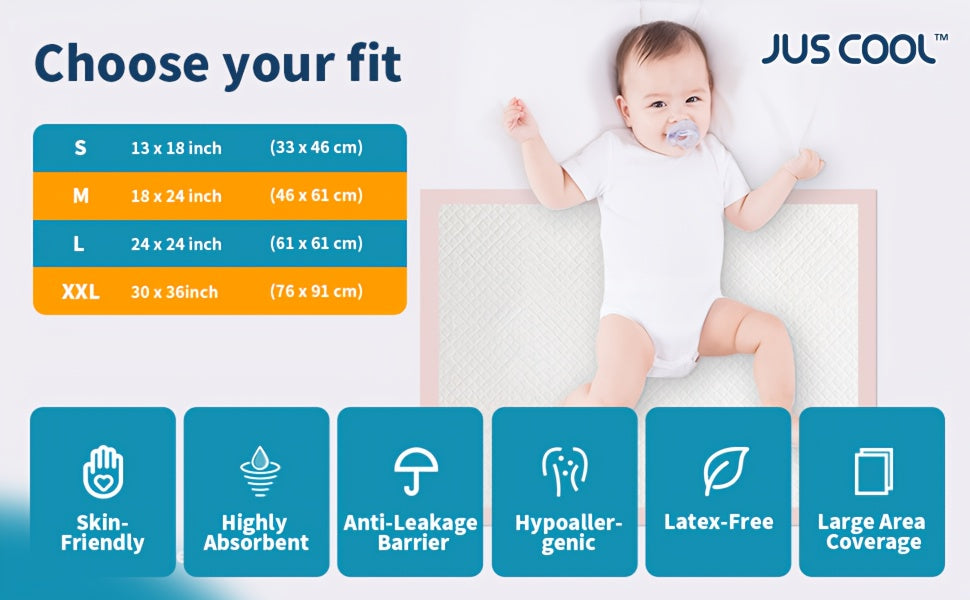 Disposable Changing Pads for Babies, Portable Diaper Changing Mats for On-the-Go Use – Convenient Single-Use Pads for Travel, Diaper Bags & Quick Changes, Easy Clean-Up for Newborns & Infants
