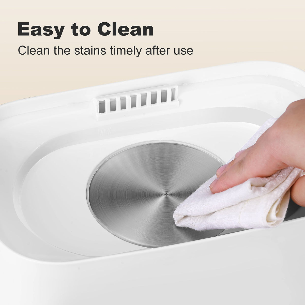 Baby Bottle Steam Dryer 4-in-1, Countertop Bottle Care Station with LED Touch Screen, Storage Mode and Auto Shut-Off in Gray for Daily Feeding