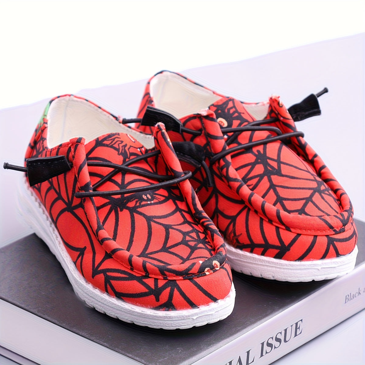 Boys Red Mesh Sneakers, Lightweight Breathable Casual Shoes for Toddler, Little Kid and Big Kid Indoor or Outdoor Spring and Fall Wear
