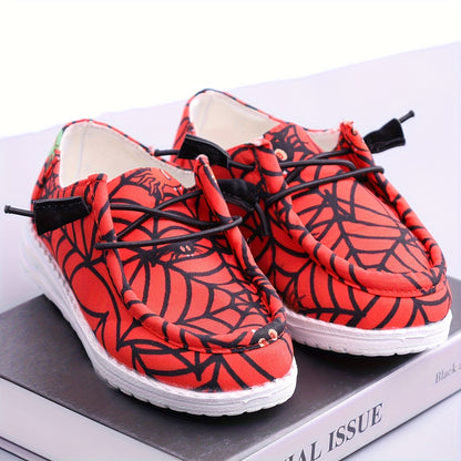 Boys Red Mesh Sneakers, Lightweight Breathable Casual Shoes for Toddler, Little Kid and Big Kid Indoor or Outdoor Spring and Fall Wear