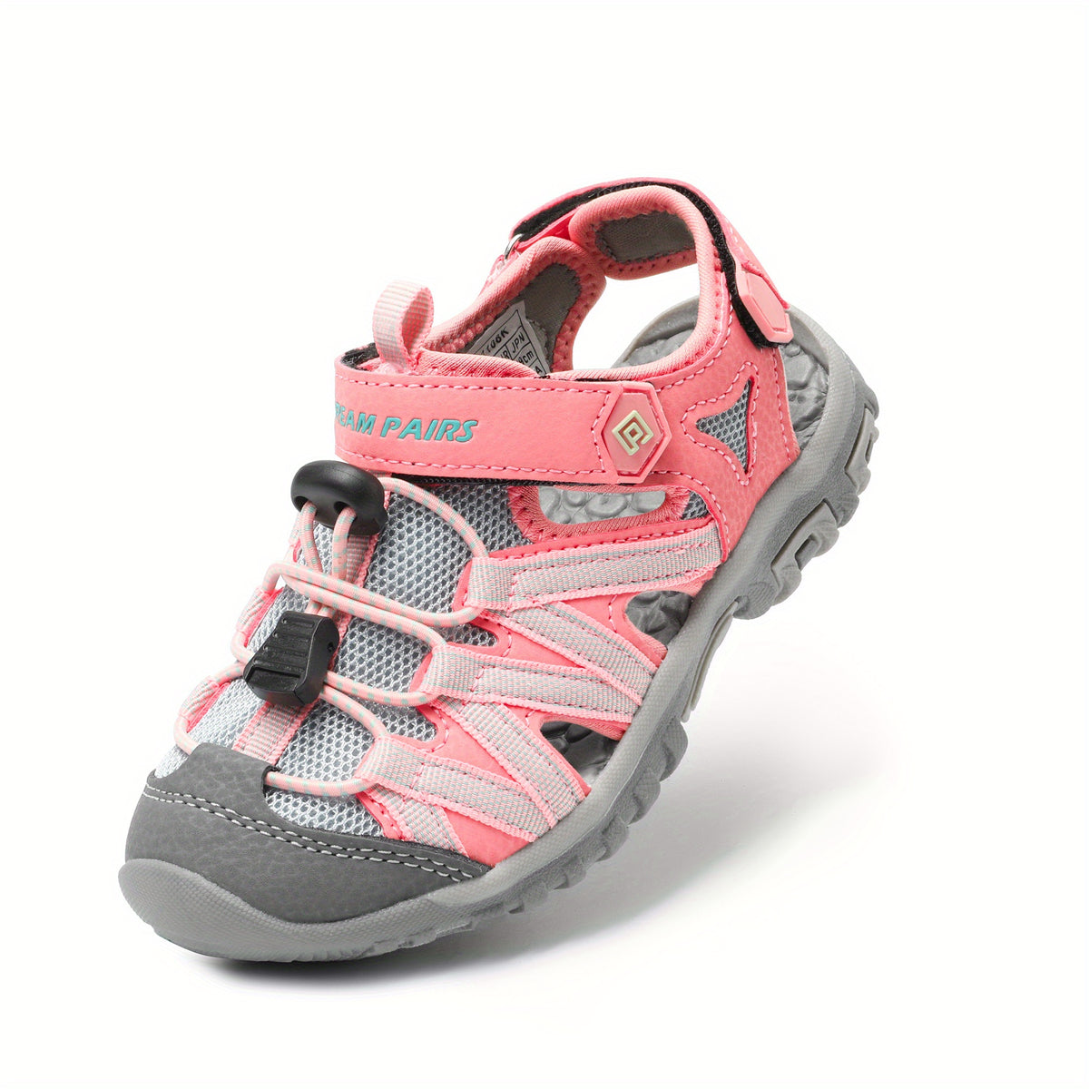 Kids Mesh Closed-Toe Sandals for Boys and Girls | Adjustable Two-Strap Outdoor Summer Shoes with EVA Soles for Toddler to Big Kid Sizes