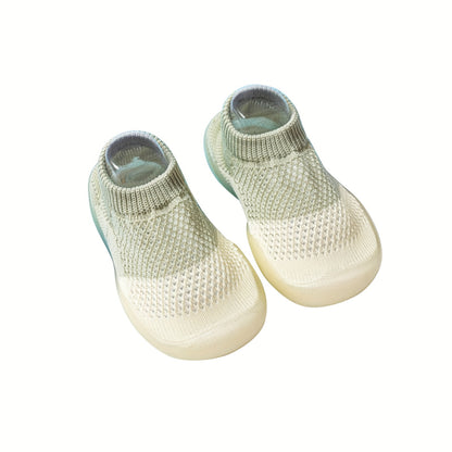 Non-Slip Infant Slippers for Toddlers - Soft Elastic Indoor Shoes with Secure Straps, Unisex Design for Boys & Girls 6 Months to 3 Years, Machine Washable