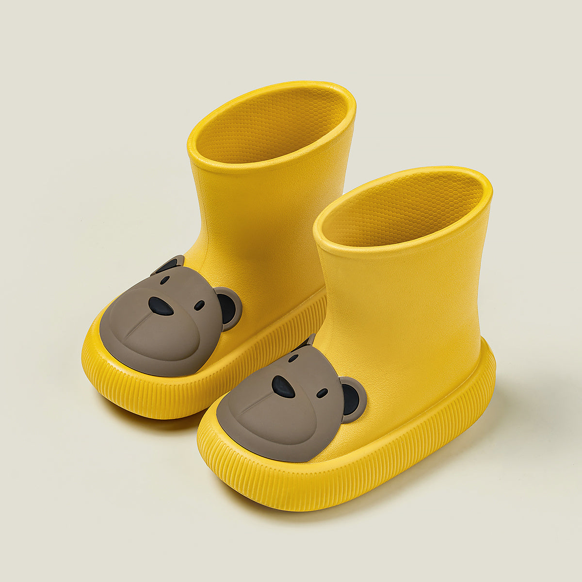 Bunny Paw Rain Boots for Kids, Lightweight Waterproof EVA Boots with Bear & Bunny Designs, Non-Slip Sole and Toddler-to-Big-Kid Sizes for Wet-Weather Play