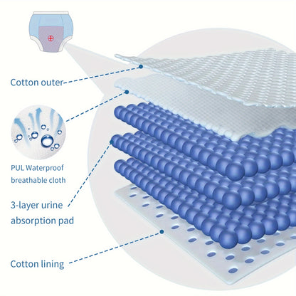 Cotton Training Underwear for Toddler Boys, 6-Pack Soft Absorbent Potty Pants, 100% Cotton, Sizes 12-24M to 5T