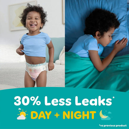 Pampers Easy Ups Potty Training Pants for Girls and Boys, Size 3T-4T, 124 Count Bulk Pack, Up to 100% Leakproof Day and Night Protection, Hypoallergenic Absorbent Training Underwear